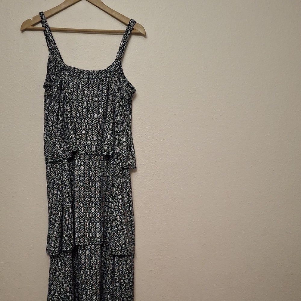 Antthony Layered Maxi Dress - Black and White - Picture 7 of 7